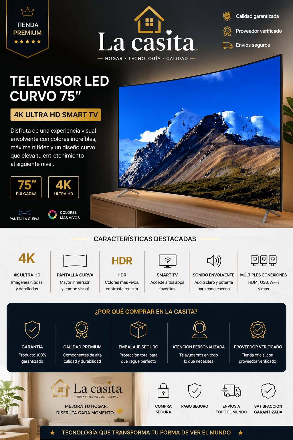 VisionCurve™ 75 Pro 4K
