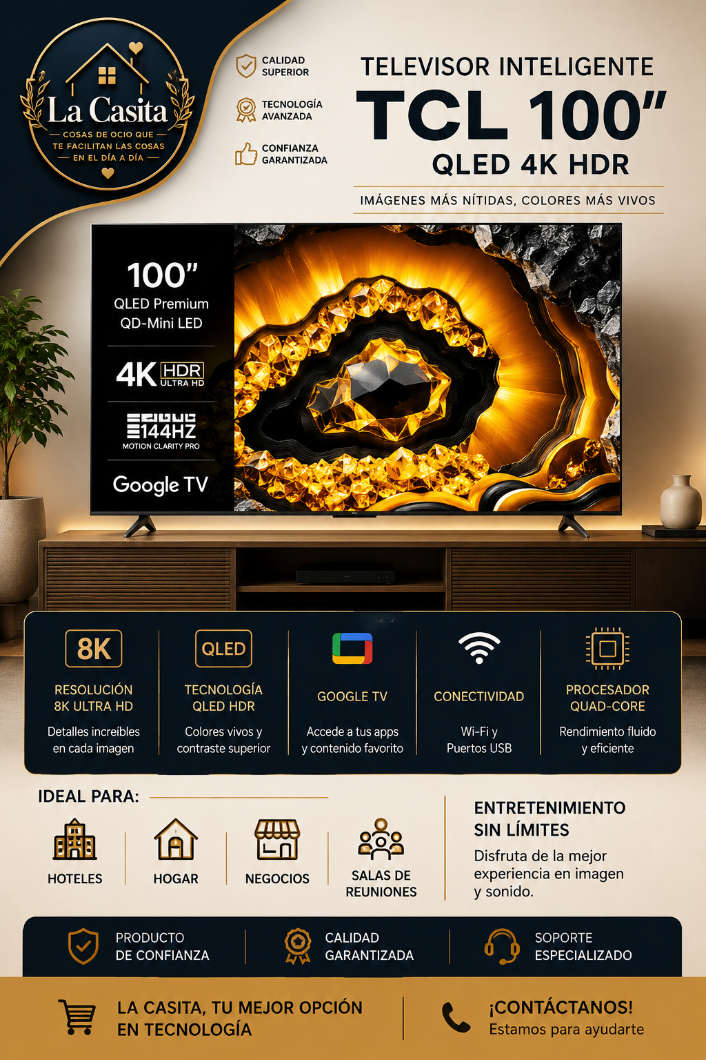 TCL Titan Vision 100" QLED 4K Smart TV